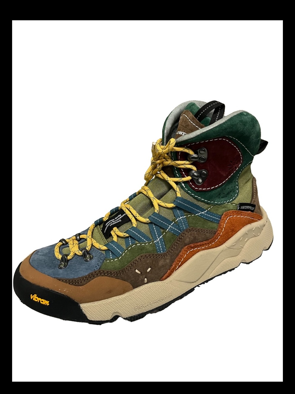 Flower Mountain luxury Vibram  Unisex Hiking Boot — Suede & Textile Trail Shoe